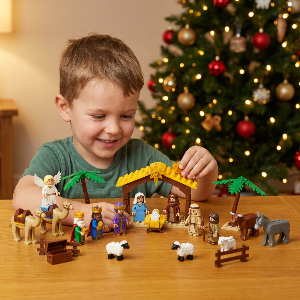 Christmas Nativity Building Blocks Advent Calendar