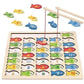 Magnetic Wooden Fishing Game Toy