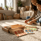 Wooden Montessori Number Cards for Early Math Learning, Counting & Number Recognition