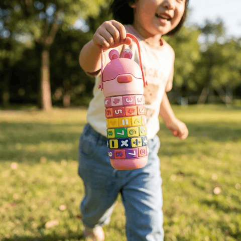 Kids Number Learning Water Bottle with Time Markers