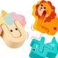 Creative Wooden Alphabet Puzzle with 26 Animal-Shaped Letters