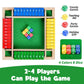 Shut the Box Wooden Dice Game for 2–4 Players