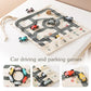 Children’s Traffic Game with Road Map and Wooden Cars