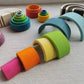 Linden Wood Stacking Toys with Arches, Bowls and Figures