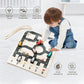 Children’s Traffic Game with Road Map and Wooden Cars