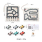 Children’s Traffic Game with Road Map and Wooden Cars