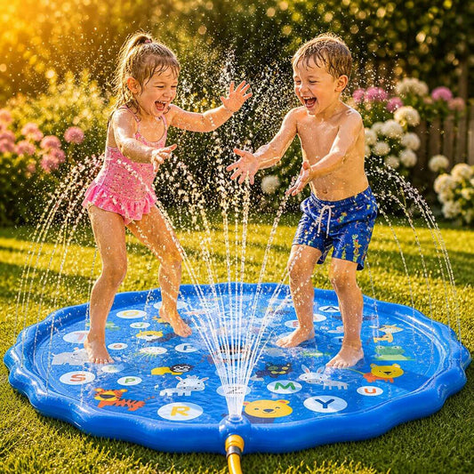 Kids Splash Pad Sprinkler Water Play Mat