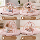 5-in-1 Padded Baby Play Mat with Activity Arch and 5 Hanging Toys