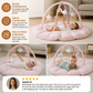 5-in-1 Padded Baby Play Mat with Activity Arch and 5 Hanging Toys