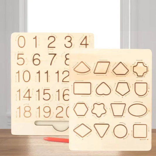 Wooden Numbers & Shapes Board