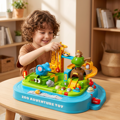 Zoo Adventure Animal Track Playset for Kids