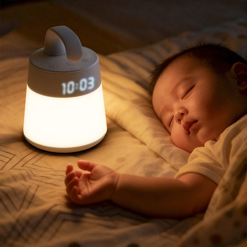 Mountable night light with feeding-time tracker