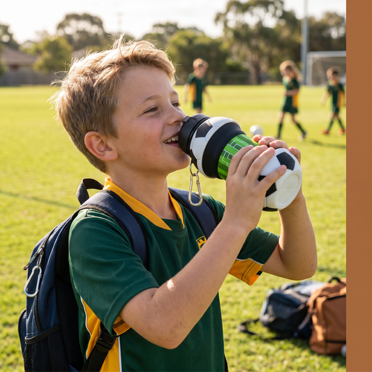 Foldable Silicone Football Water Bottle
