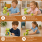 5-in-1 spinning, balancing and stacking activity toy