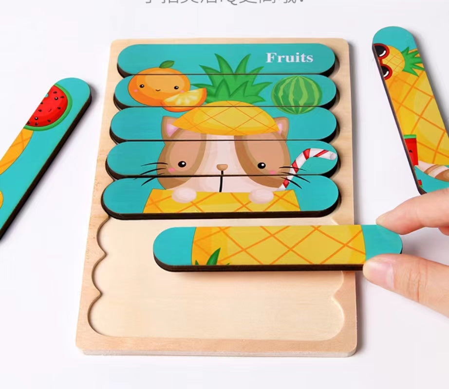 Montessori Flip Puzzle Sets (Set of 2)