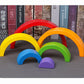6-Piece Rainbow Wooden Montessori Blocks