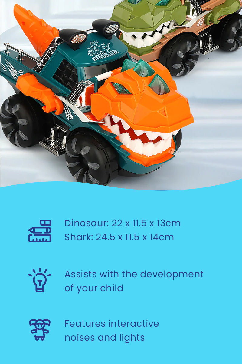 Interactive LED Dinosaur Chariot Toy