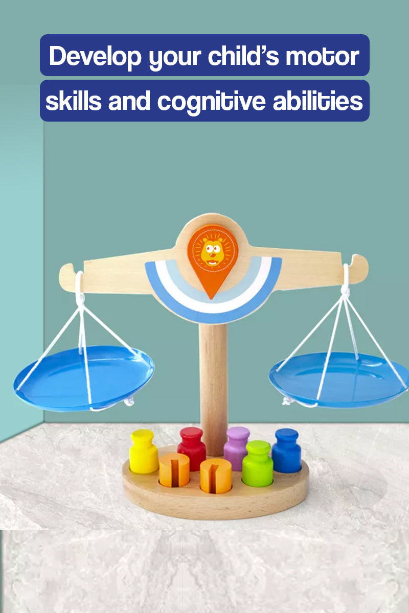 Wooden Educational Math Balance Scale Toy – Montessori Australia