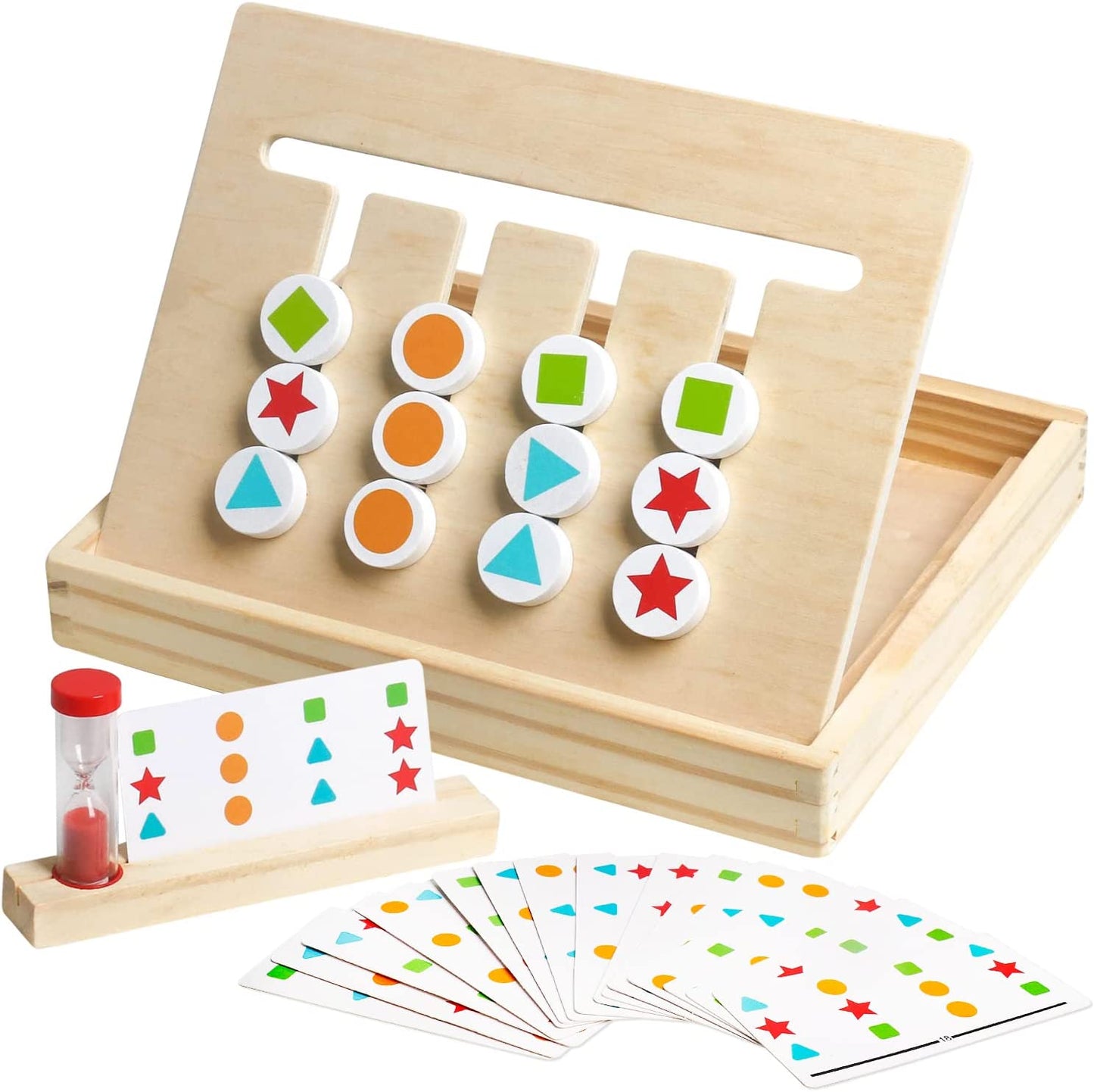 Double-Sided Slide Puzzle Game Board