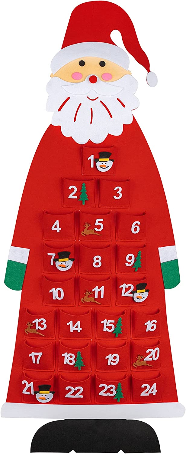 Montessori Felt Santa Advent Calendar