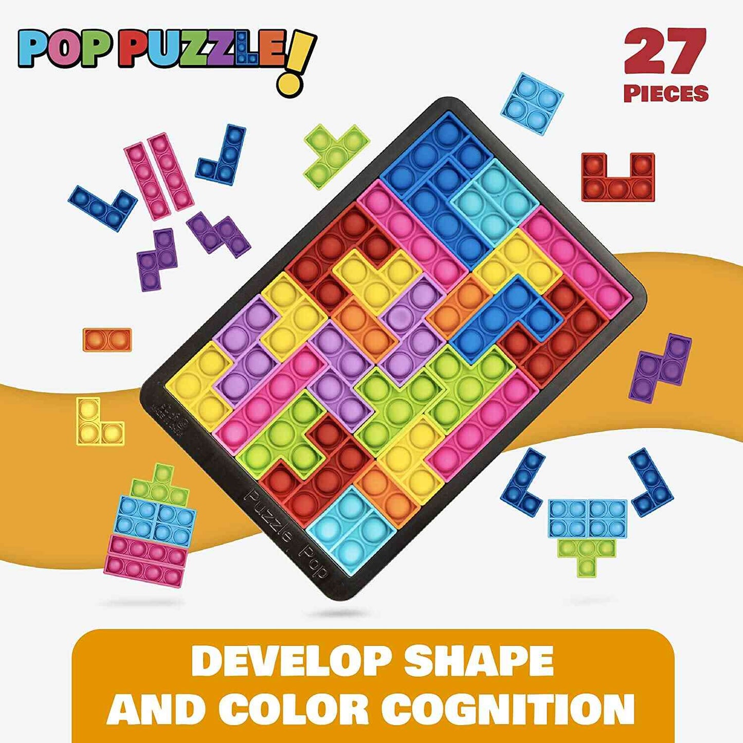 Montessori Australia TetrisPOP™ 2-in-1 Fidget Pop Puzzle