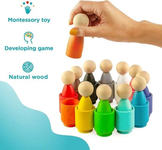 Montessori Toy easily recognize the main colors