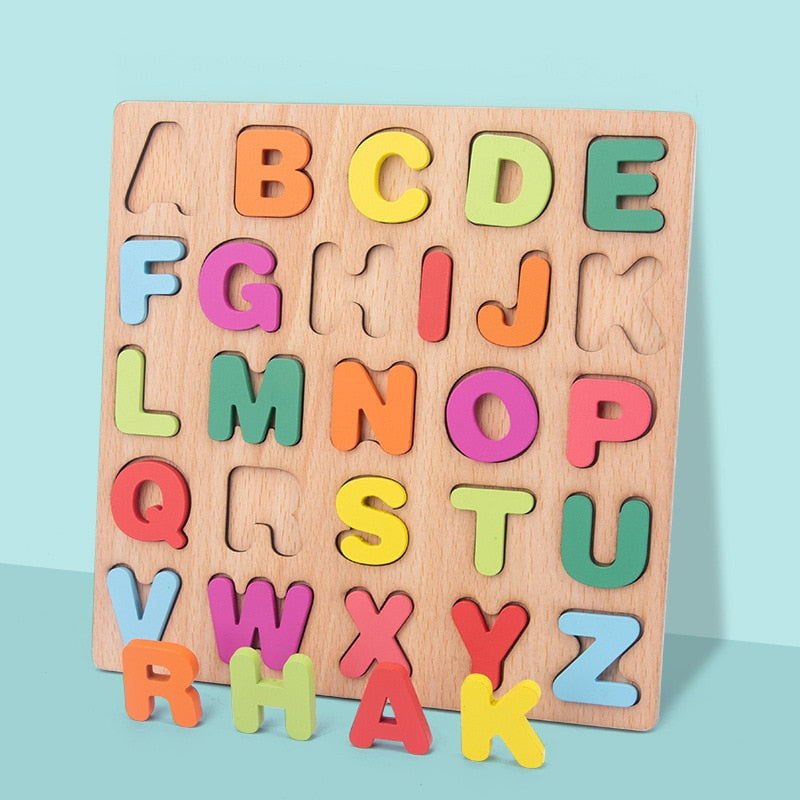 Montessori Wooden Alphabet Puzzle