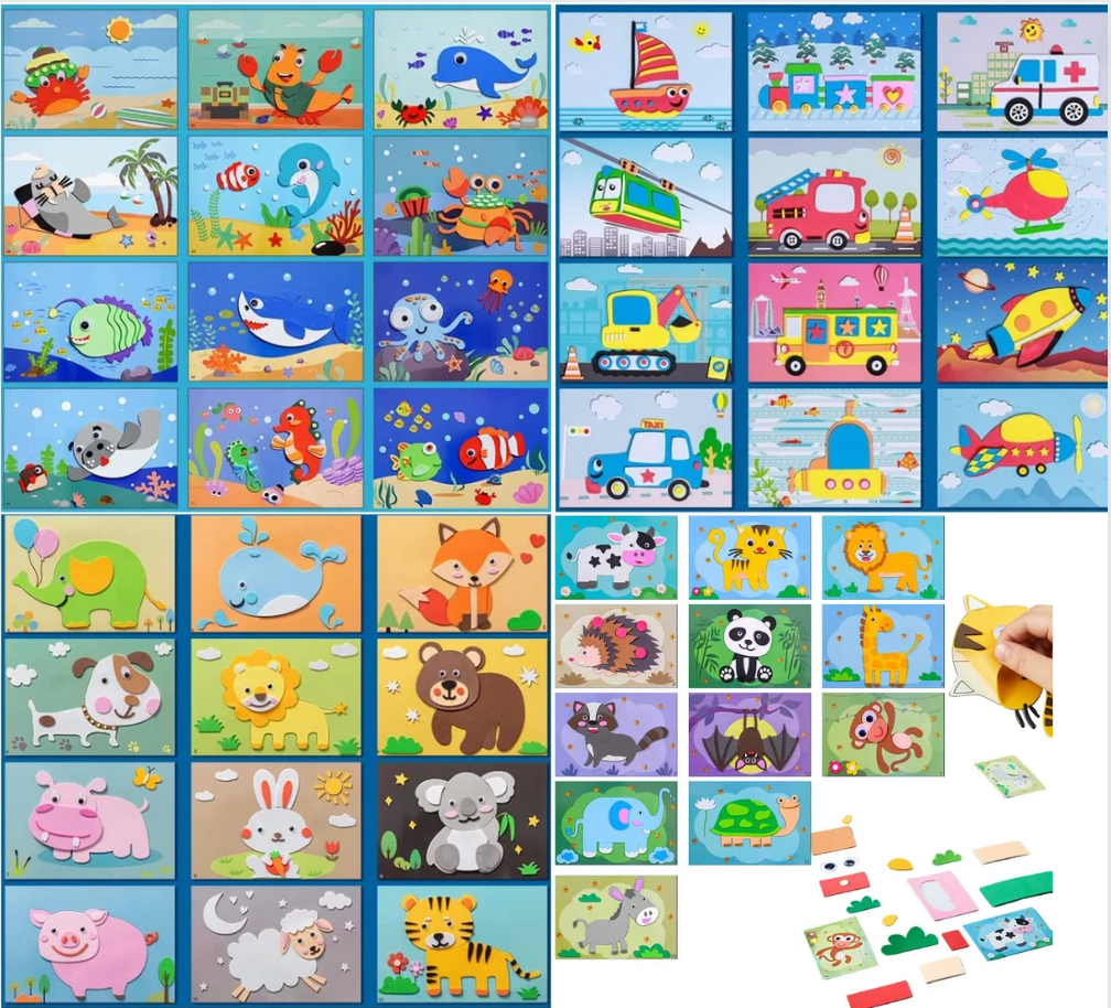3D Sticker Puzzles (12 Sheets)