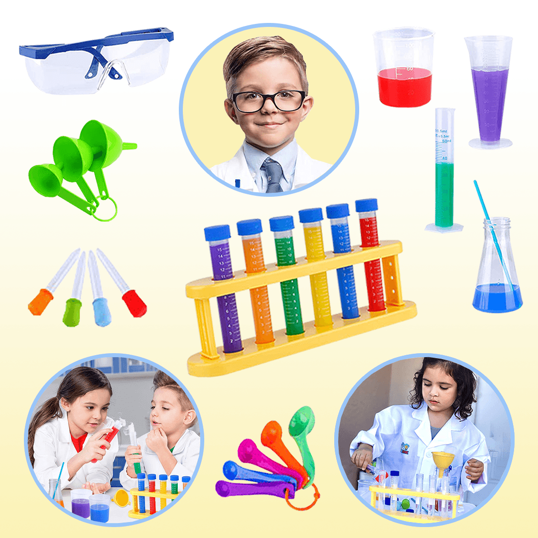 Science Experiment Kit Kids Montessori Toys Chemical Lab Tools