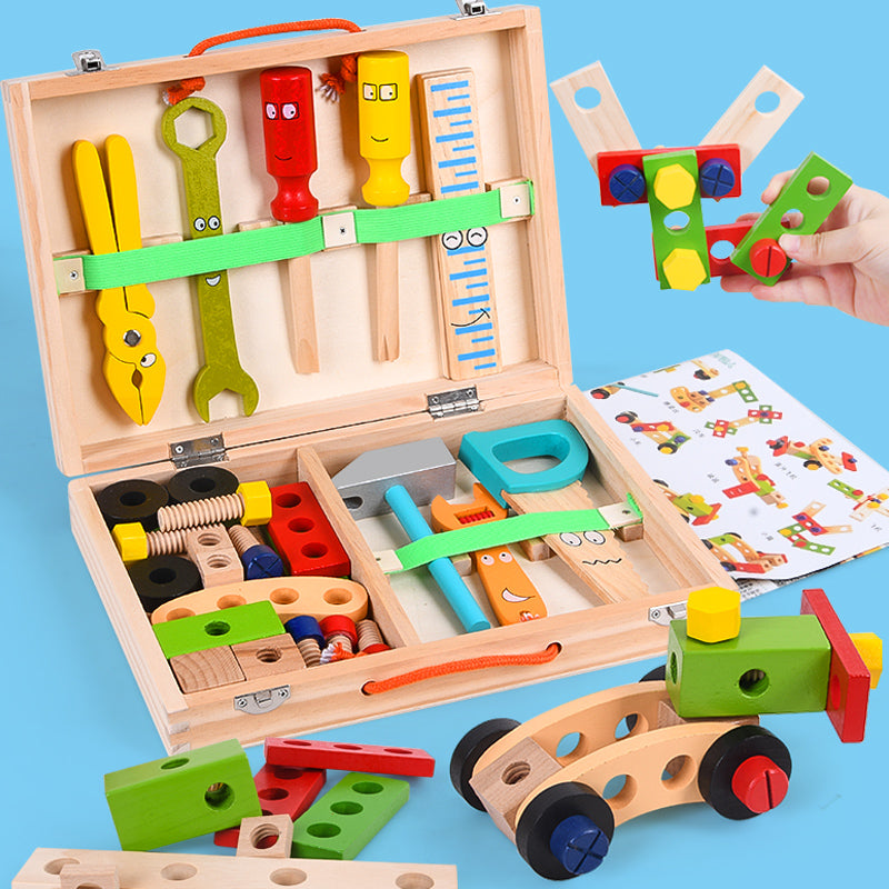 Wooden Toolbox for Creative Kids