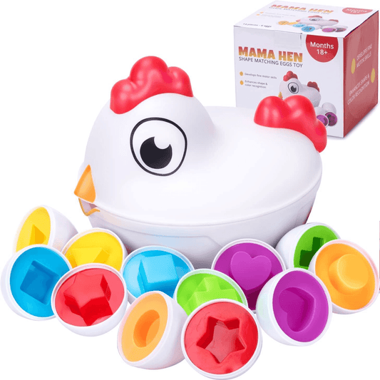 Montessori Mama Hen Matching Eggs