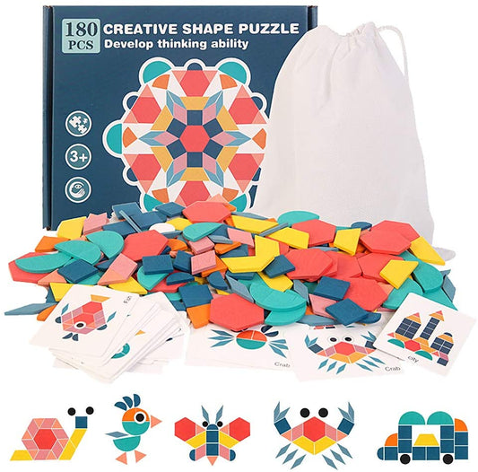 Montessori Shapes Puzzles Bundle (180 PCS!)