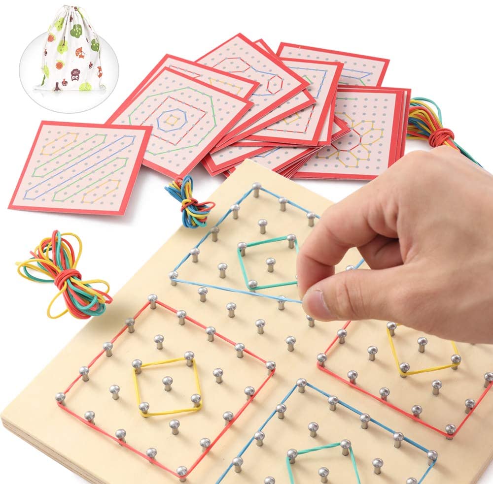 Mdp Wood Math Montessori Wooden Math Geoboard – Montessori Australia