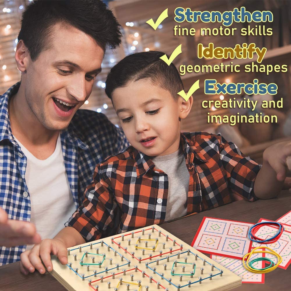 Montessori Wooden Math Geoboard – Montessori Australia