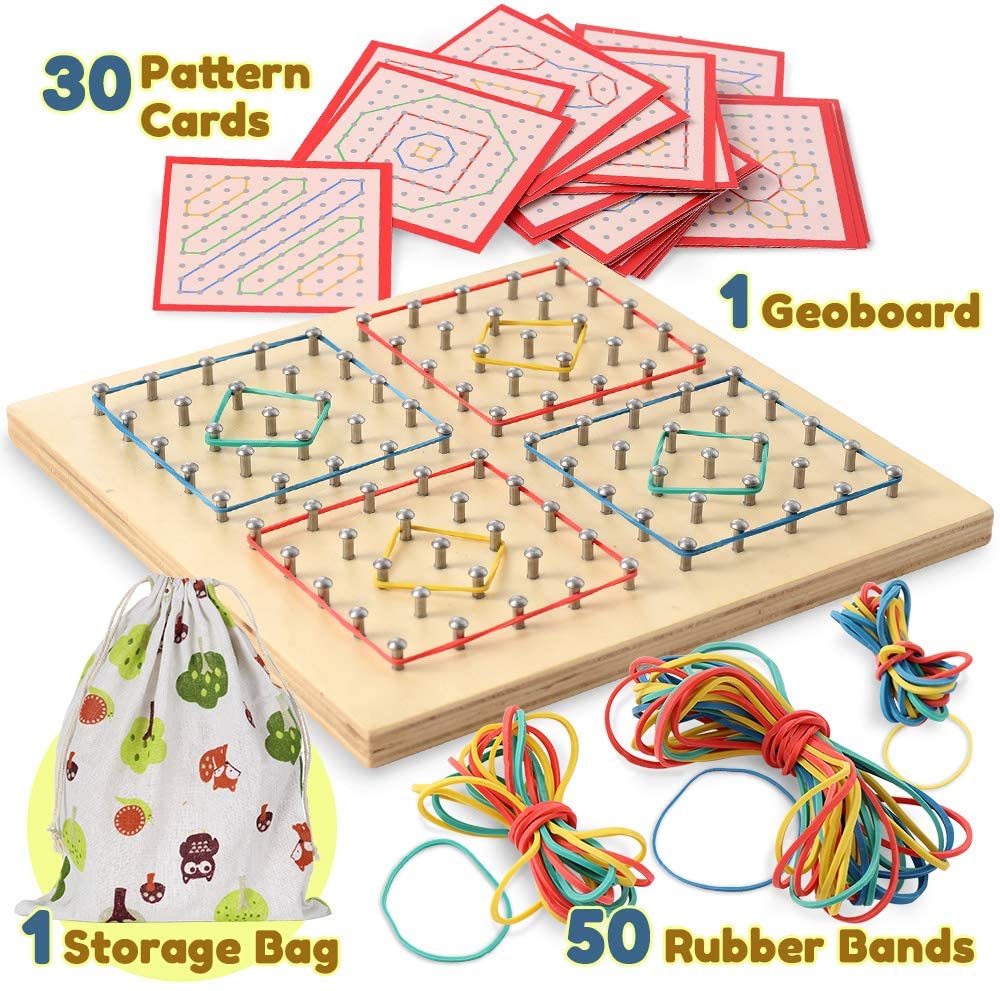 Montessori Wooden Math Geoboard