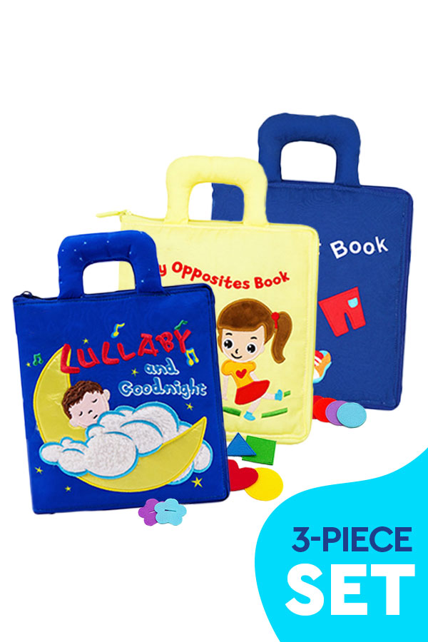 Quiet Books Interactive Learning Bundle (3-Piece Set) – Montessori ...