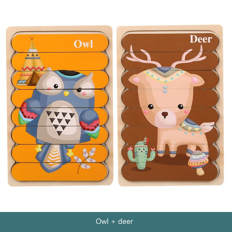 Montessori Double-Sided Puzzles